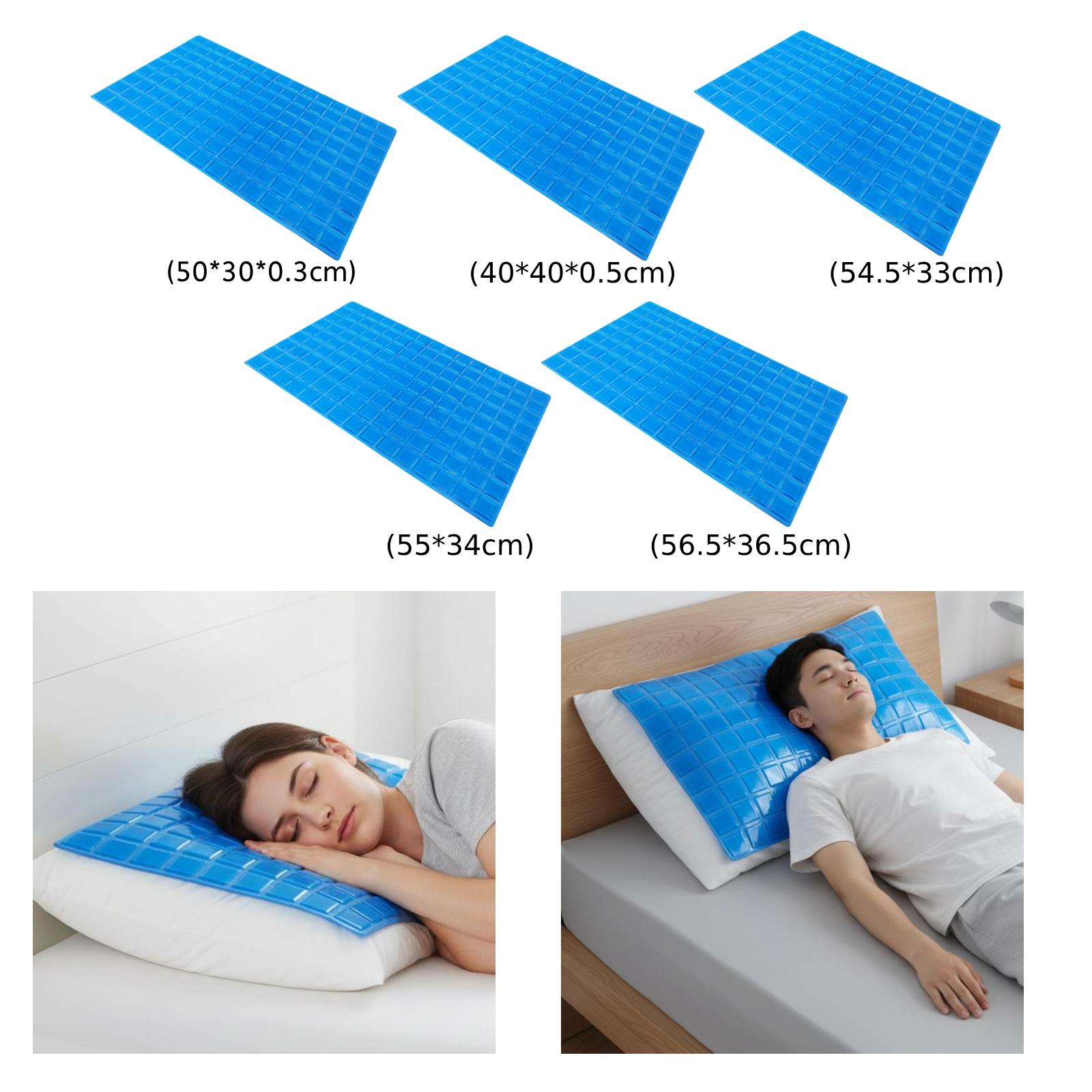 Memory Foam Topper - Cooling Gel Pillow Mat Pillow Topper