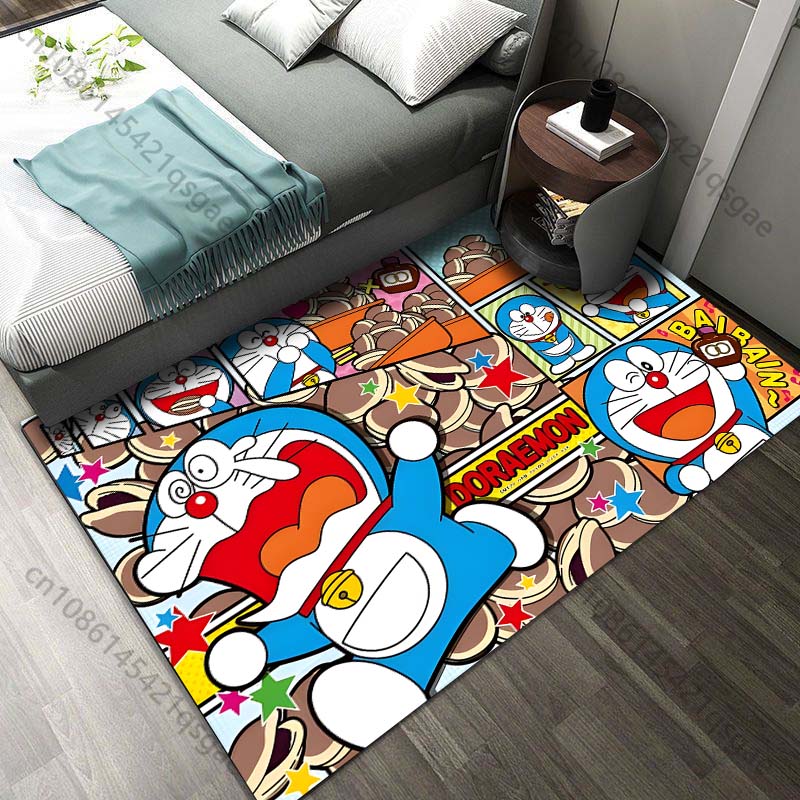 Luxury Home Textiles Usa - Japan D-Doraemon with Friends Print Carpet