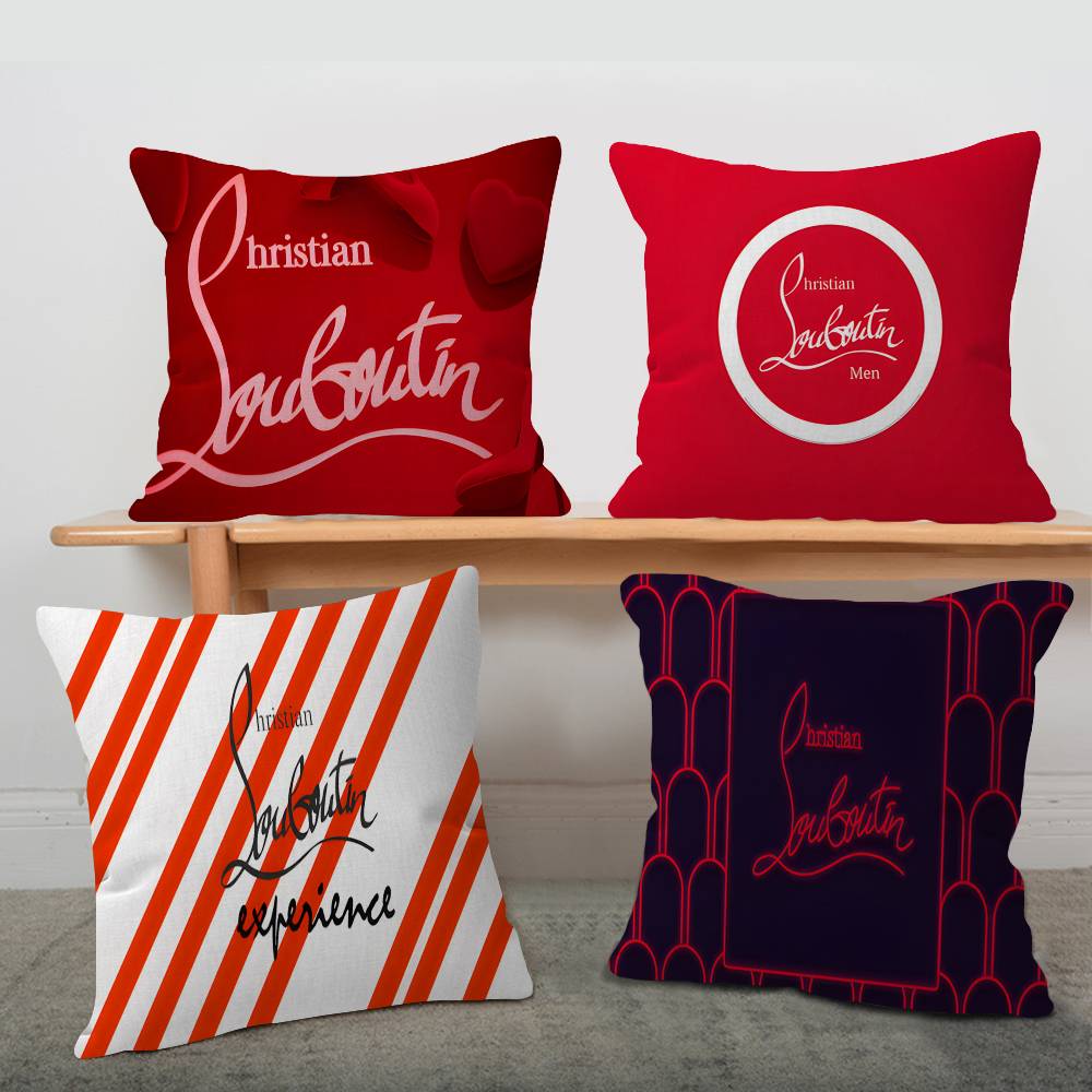 Luxury Home Textiles Usa - Luxury C-ChristianES L-LouboutinES Logo Pillow Gift