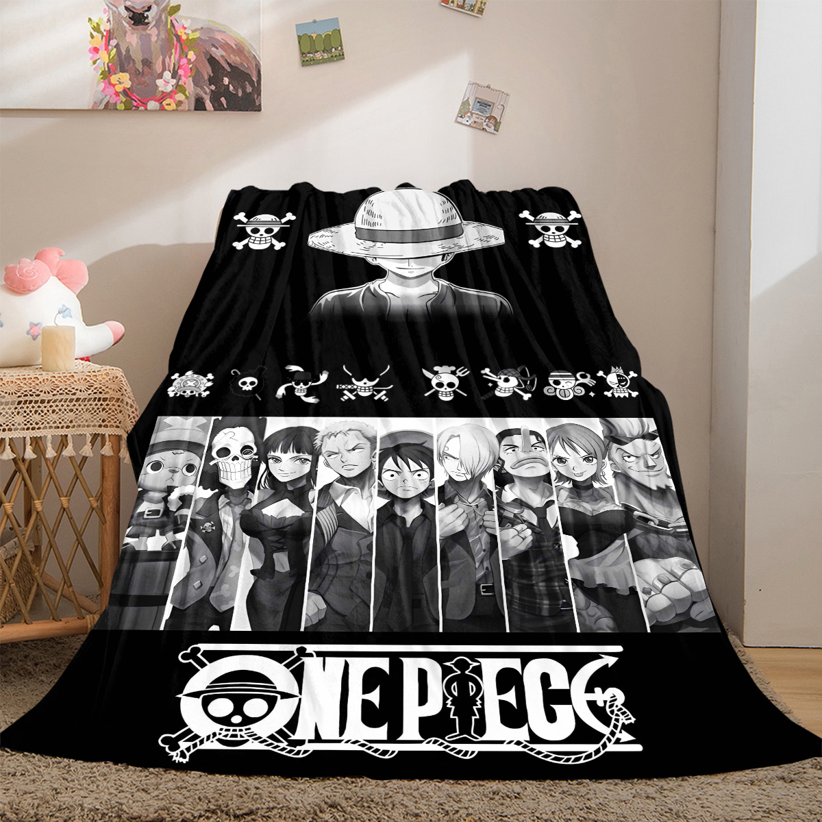 Luxury Home Textiles Usa - Nami Luffy Zoro Sanji Luxury Flannel
