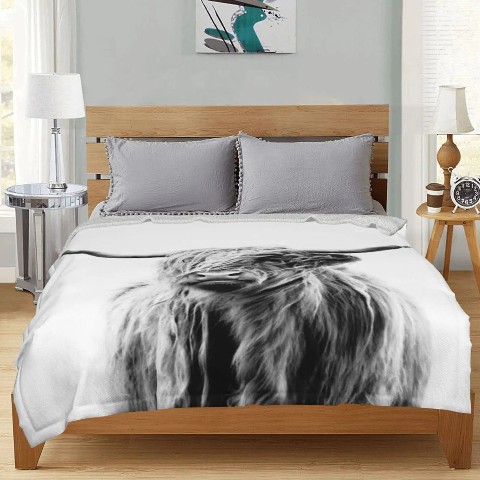 Highland Cow Blanket Animal Be - Highland Home Textiles recension och pris