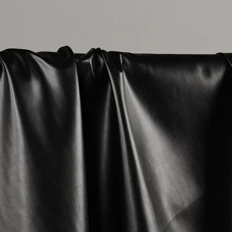 Suede PU Leather Fabric Black  - Home Textiles Wholesale recension och pris