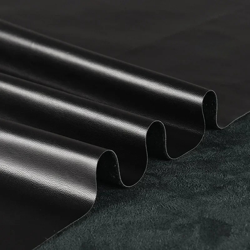 Suede PU Leather Fabric Black  - Home Textiles Wholesale recension och pris