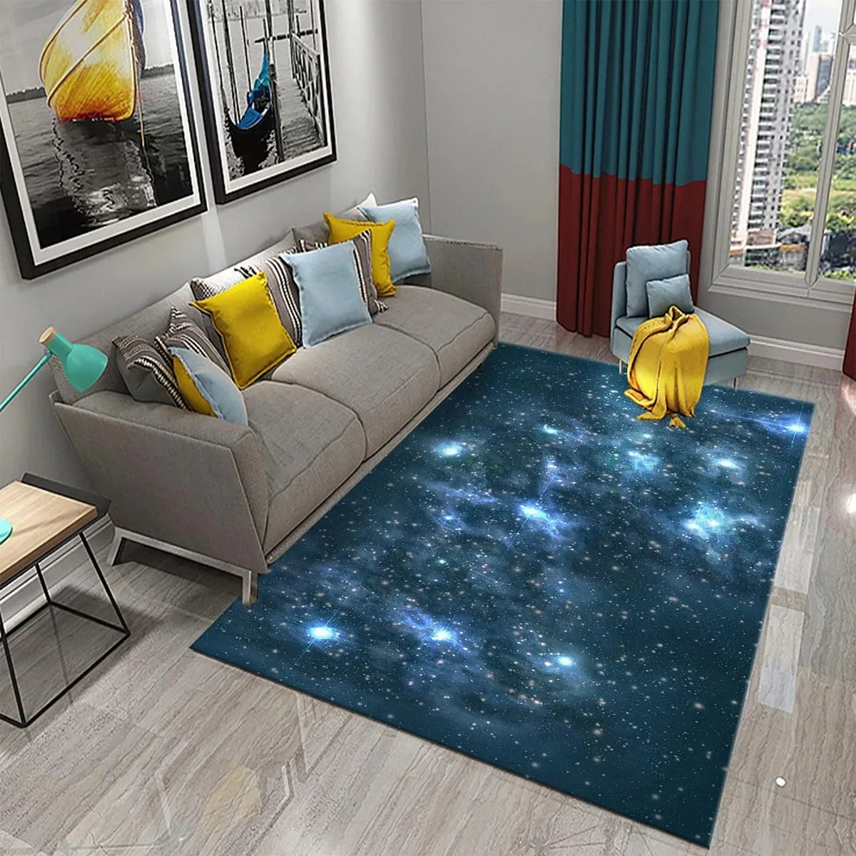 Star Carpet Space Galaxy Area  - Galaxy Home Textiles recension och pris