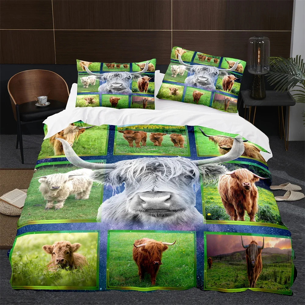 Highland Cow Cattle Farmhouse  - Highland Home Textiles recension och pris