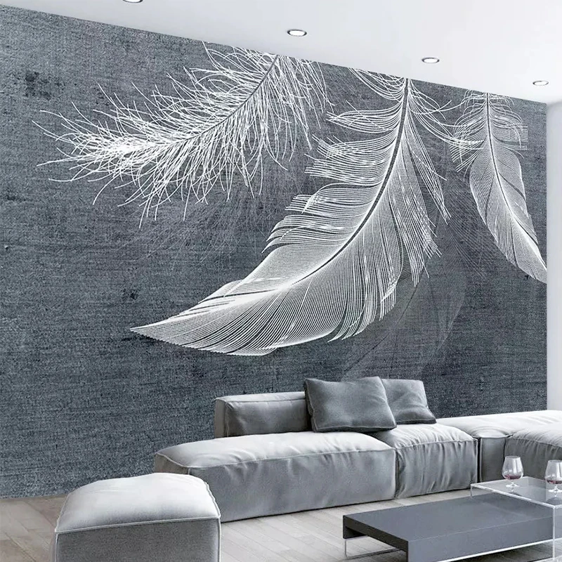 Modern Simple Feather Photo Mu - Home Textiles Photos recension och pris