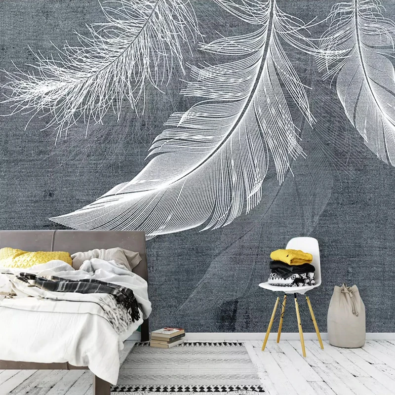 Modern Simple Feather Photo Mu - Home Textiles Photos recension och pris