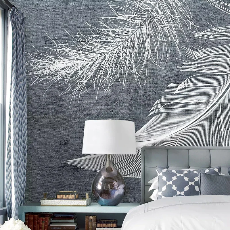 Modern Simple Feather Photo Mu - Home Textiles Photos recension och pris