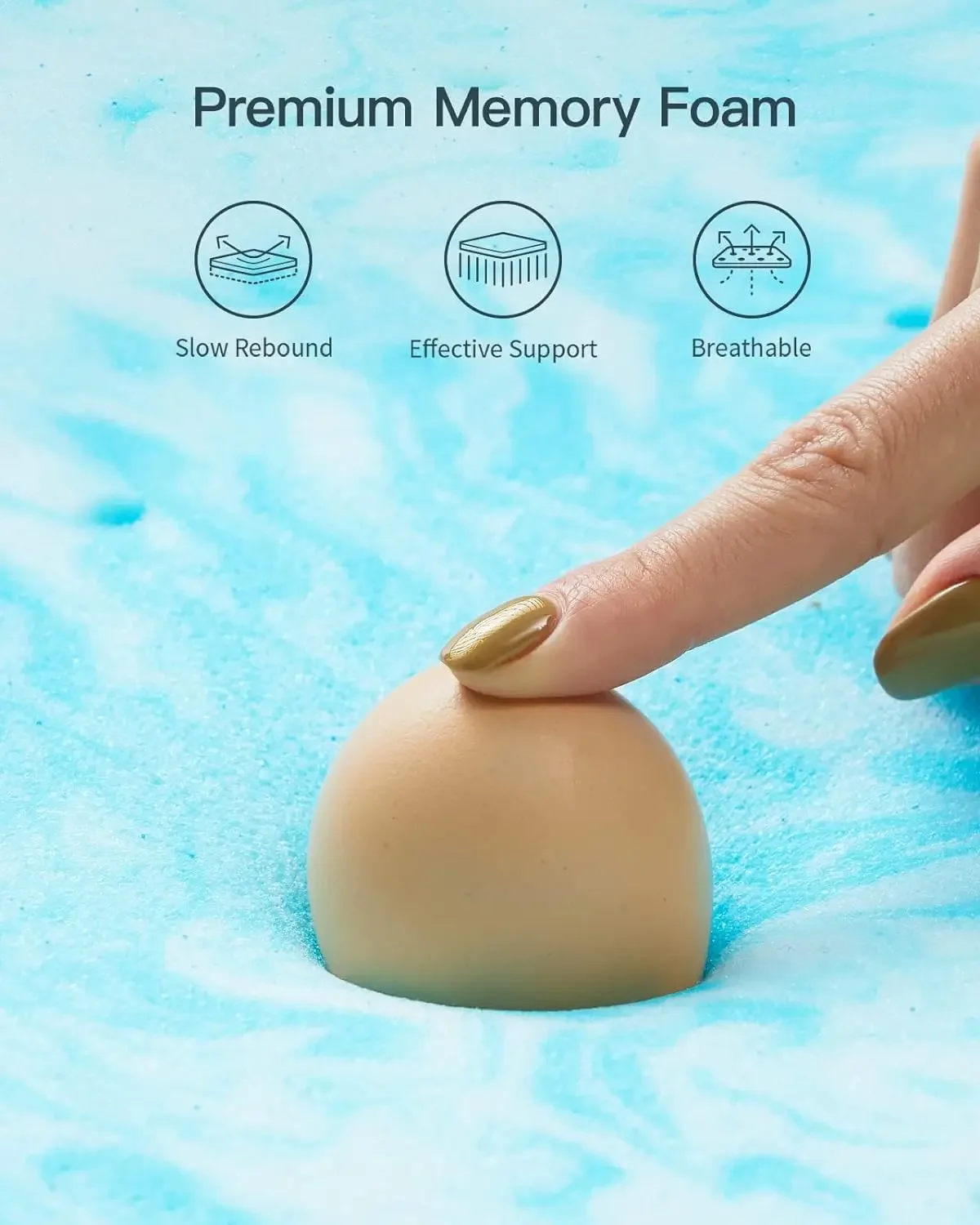 %a 3 Inch Twin Memory Foam Mat - Memory Foam Topper recension och pris
