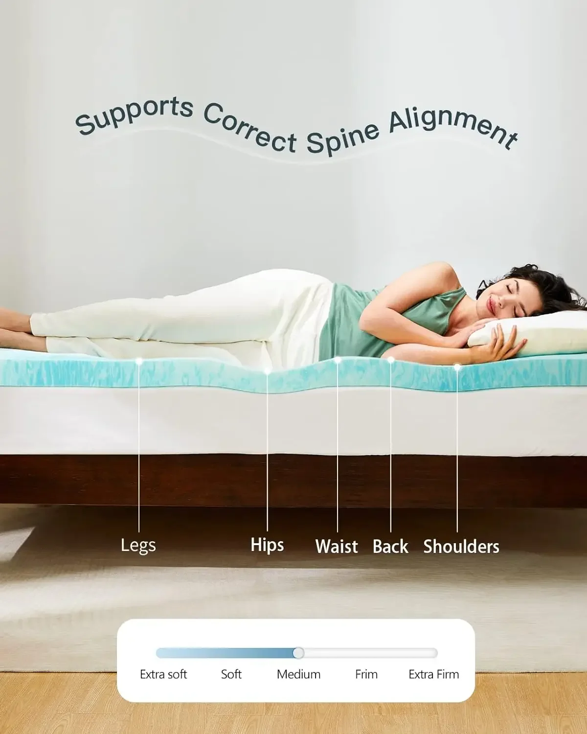 %a 3 Inch Twin Memory Foam Mat - Memory Foam Topper recension och pris