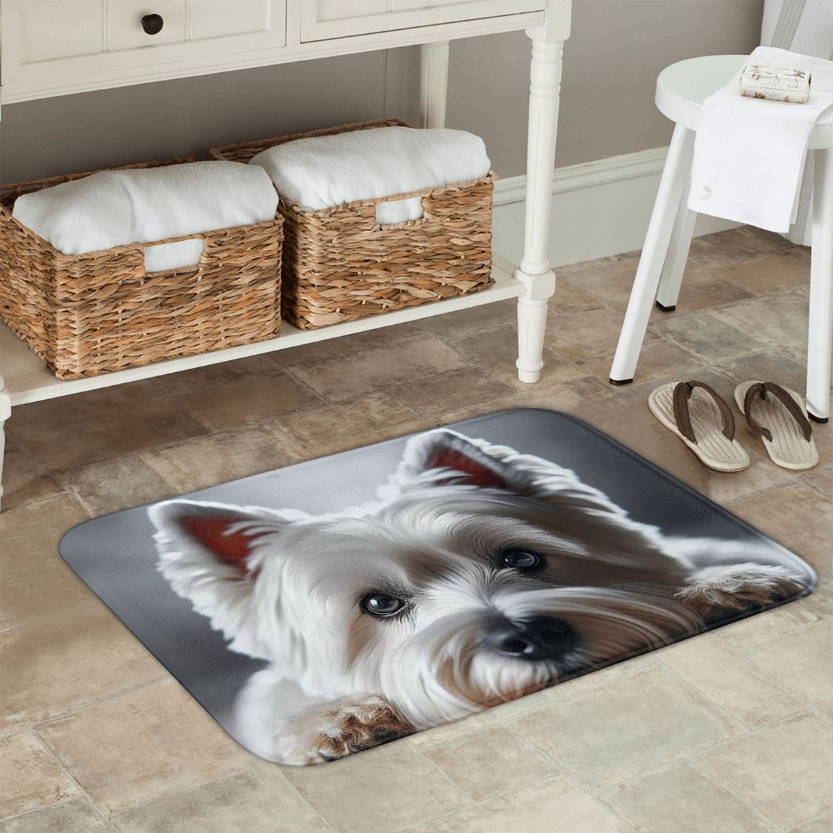 Cute West Highland White Terri - Highland Home Textiles recension och pris