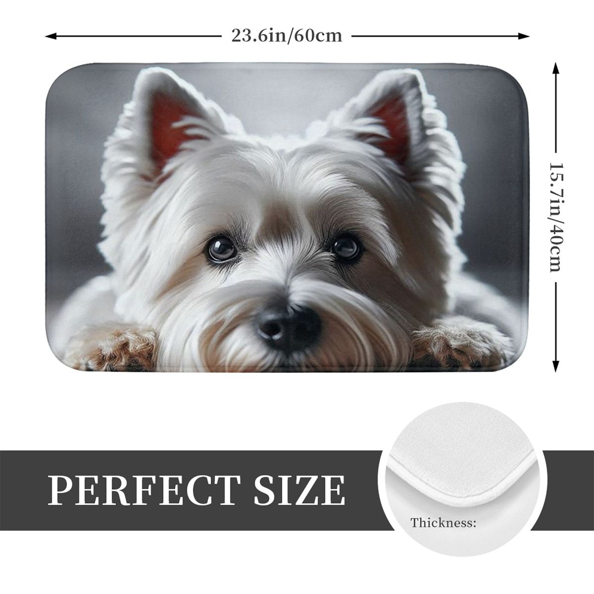 Cute West Highland White Terri - Highland Home Textiles recension och pris