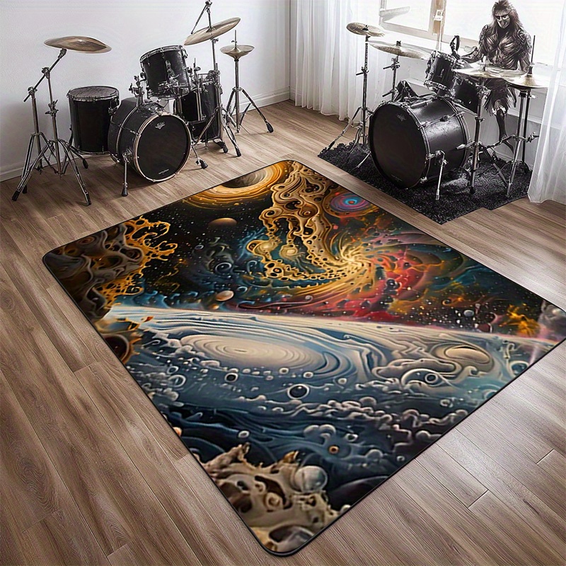 Cosmic Space Pattern Non-Slip  - Galaxy Home Textiles recension och pris