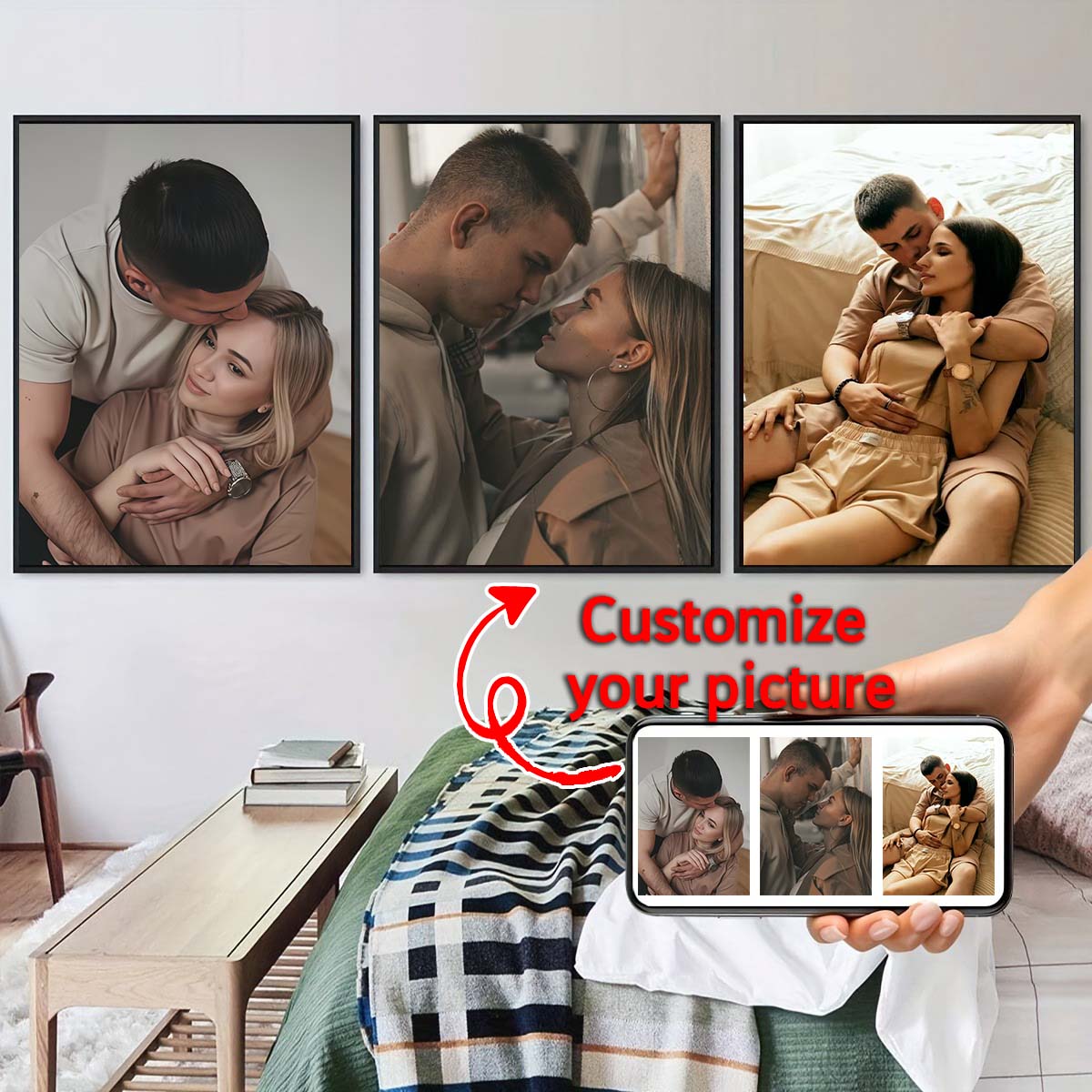 Triptych - 2D custom photo woo - Home Textiles Photos recension och pris