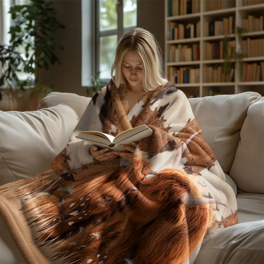 Highland Cattle Digital Print  - Highland Home Textiles recension och pris