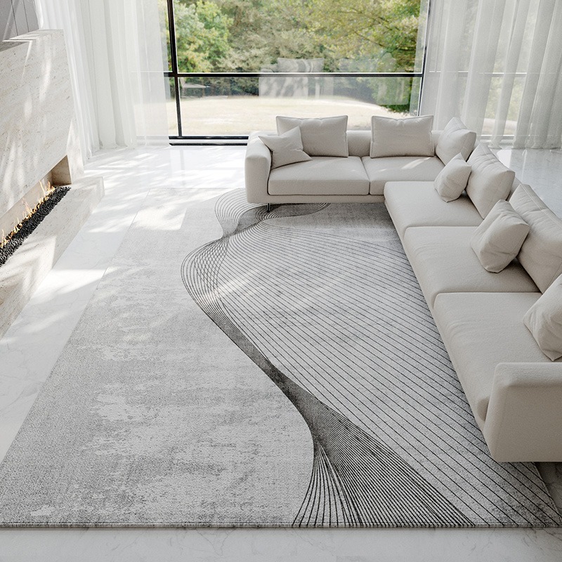 Abstract Light Gray Carpet Mod - Luxury Home Textiles Usa recension och pris