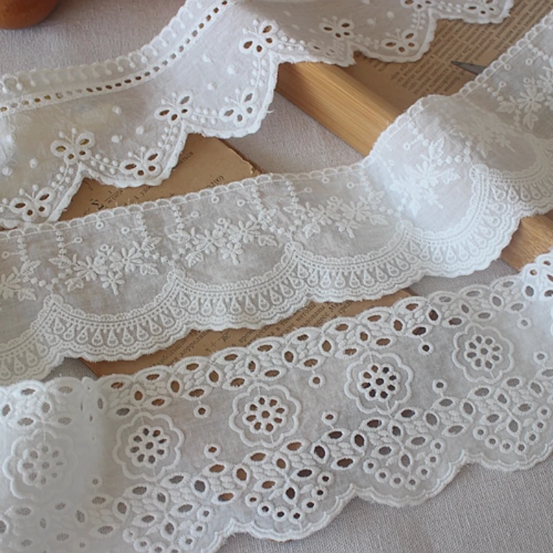 White Cotton Lace Ribbon, DIY  - Home Textiles Photos recension och pris