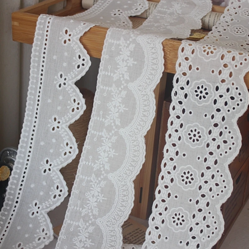 White Cotton Lace Ribbon, DIY  - Home Textiles Photos recension och pris