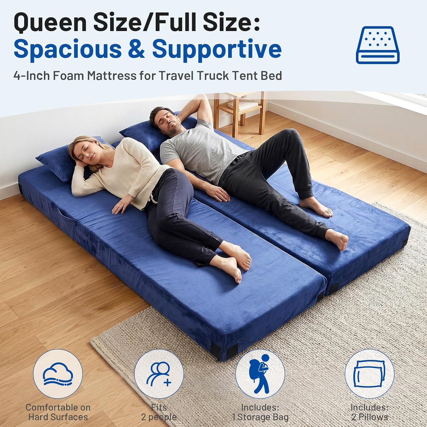 Memory Foam Camping Mattress P - Memory Foam Topper recension och pris