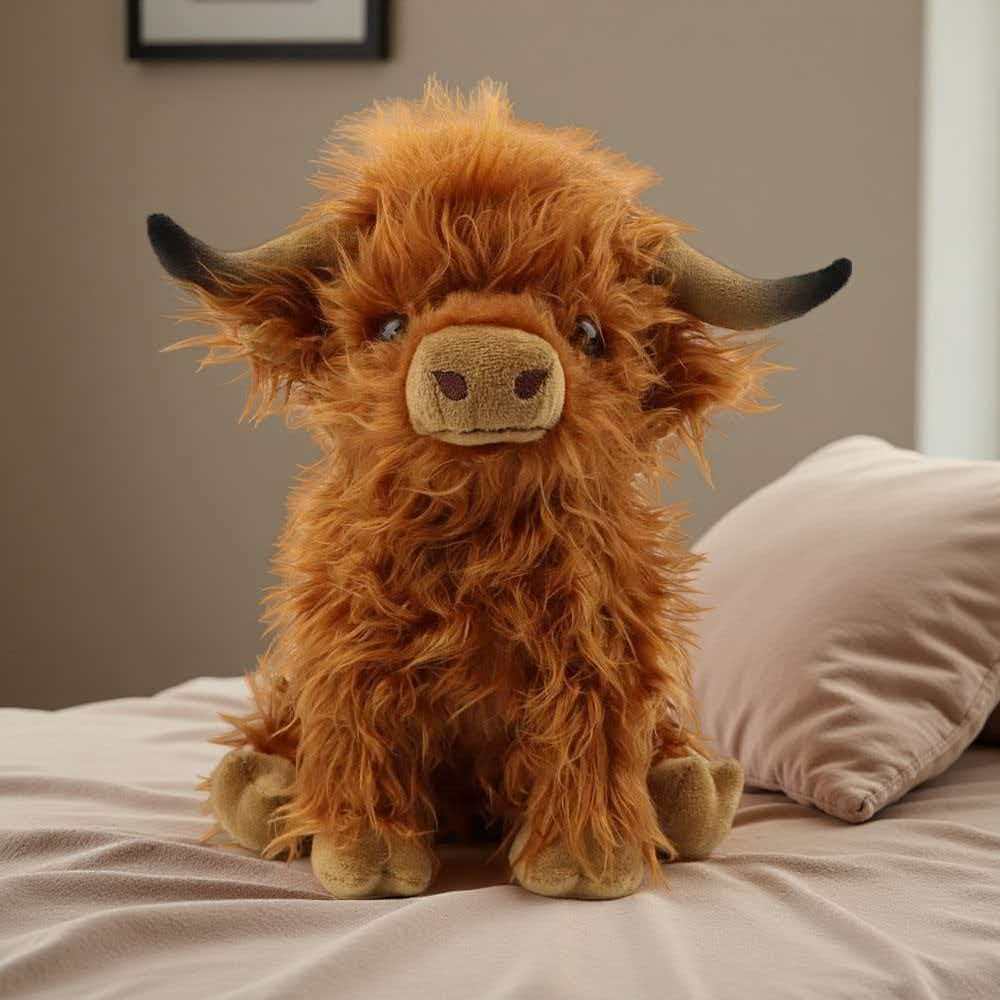 Highland Bull Simulation Plush - Highland Home Textiles recension och pris