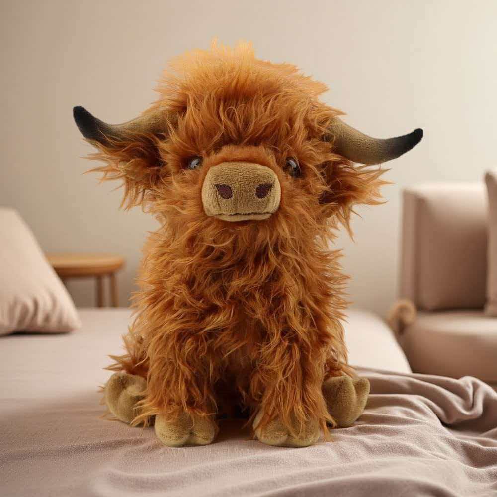 Highland Bull Simulation Plush - Highland Home Textiles recension och pris