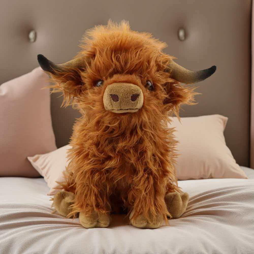 Highland Bull Simulation Plush - Highland Home Textiles recension och pris