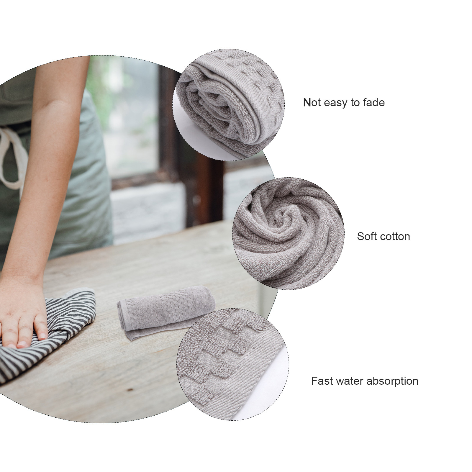1Pcs Pure Cotton Thick Bath To - Home Textiles In Pakistan recension och pris