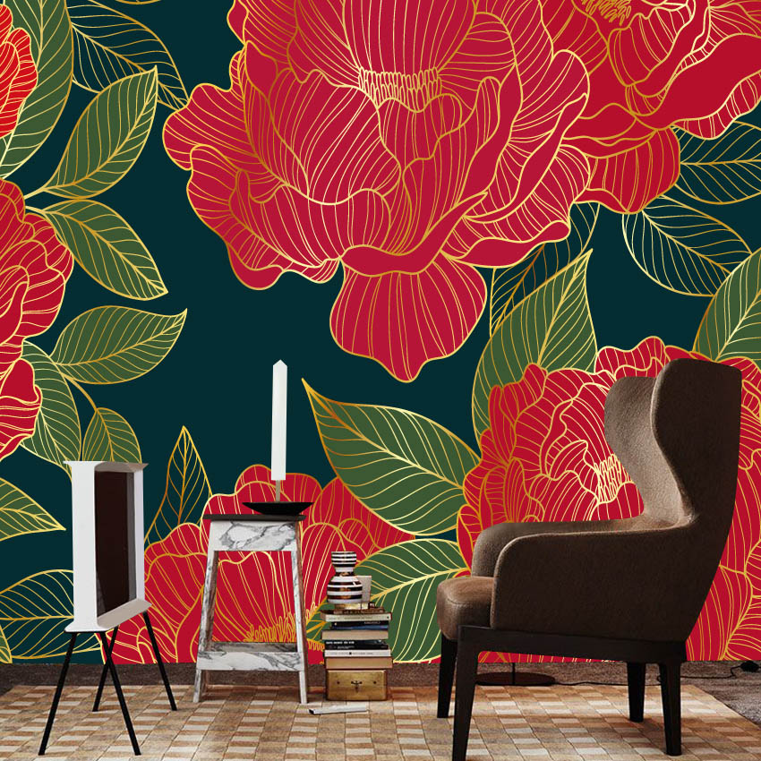 20+ Floral Red Peony Nature Ph - Home Textiles Photos recension och pris
