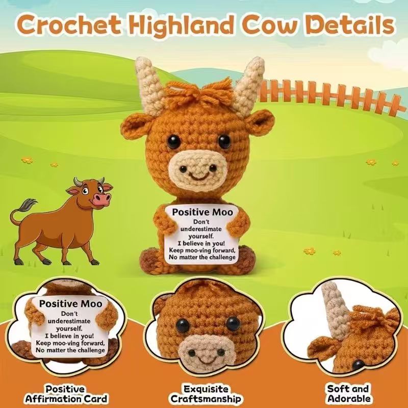 Cute Highland Cow Emotional Su - Highland Home Textiles recension och pris