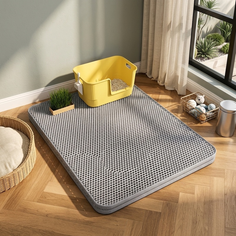 Extra Large Cat Litter Mat Hea - Mattress Protector Waterproof recension och pris