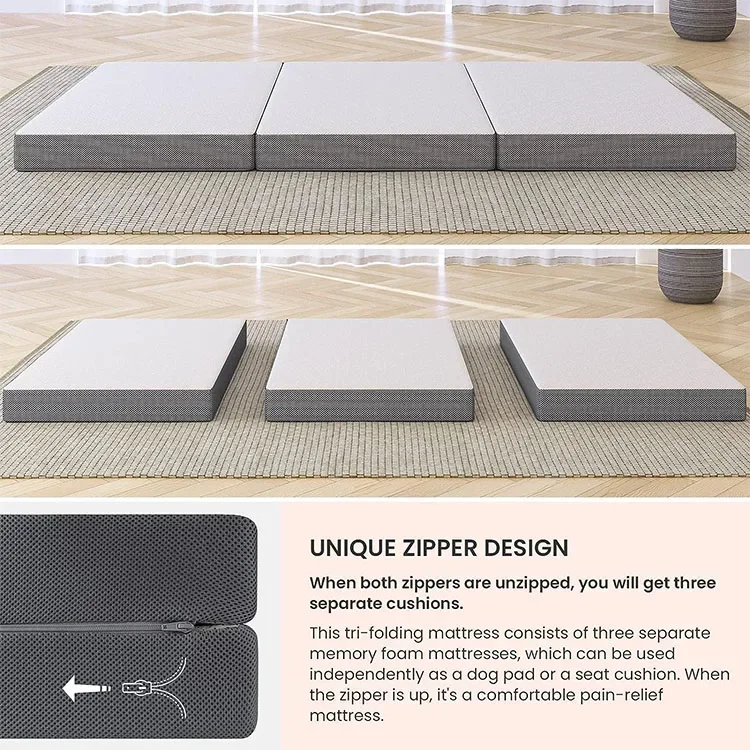 2026Portable Tri-Fold Memory F - Memory Foam Topper recension och pris