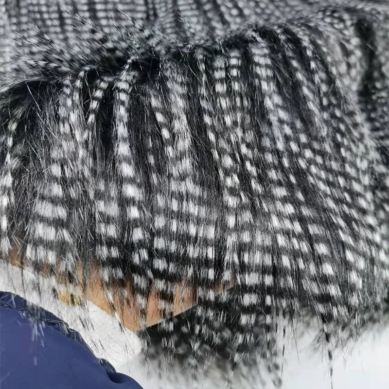 160X50cm Peacock Faux Fox Fur  - Home Textiles Photos recension och pris