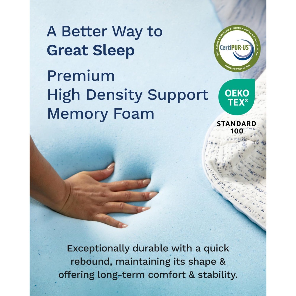 3 Inch Memory Foam Mattress To - Memory Foam Topper recension och pris