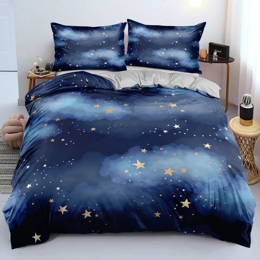 Luxury Galaxy Dark Blue Comfor - Galaxy Home Textiles recension och pris